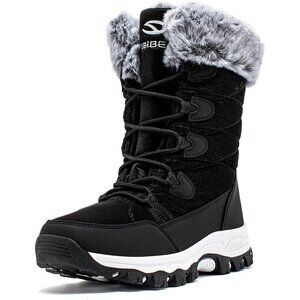 Women's Waterproof Winter Snow Lightweight Warm Faux Fur Lined Mid-Calf Booties